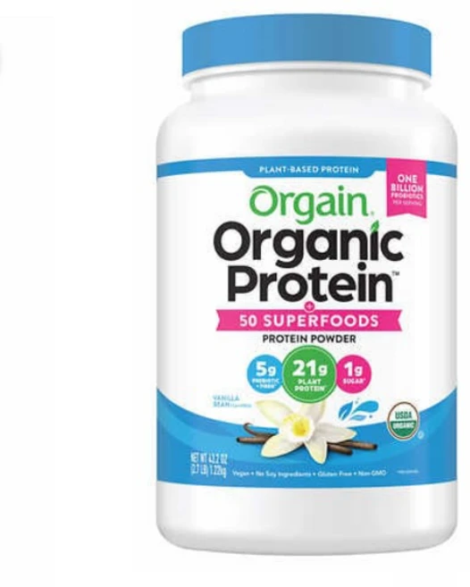 Orgain 올게인 올가닉 프로틴 50 수퍼푸드 프로바이오틱 1B 1.22kg, 1개 - 쿠팡