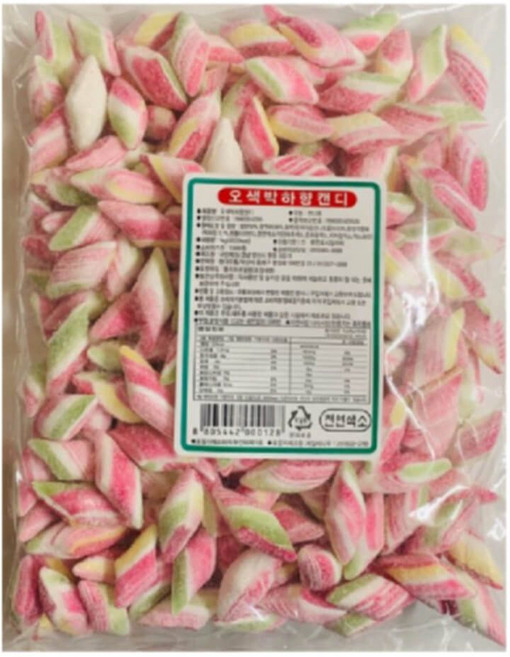 옥춘박하사탕 줄무늬 고급칼라박하, 1개, 1kg
