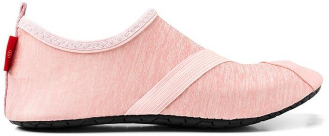 FITKICKS 오리지널 여성용 접이식 액티브 라이프스타일 미니멀리스트 신발 맨발 요가 스포티 워터 슈즈 헤더 라이트 핑크 116231