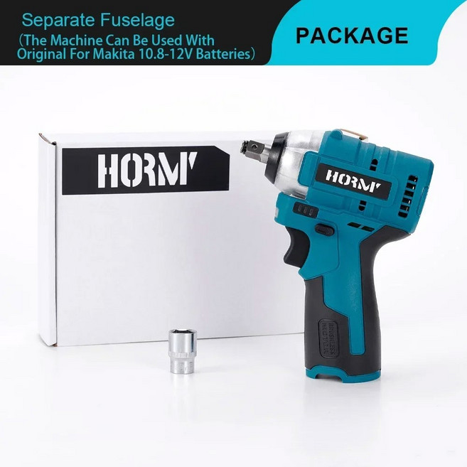스크루 드라이버 전동 가정용 12V 휴대용 임팩트 공구 DIY 드릴 무선 렌치 전기 없음 배터리, 3) Wrench 120N.m, 3) Wrench 120N.m