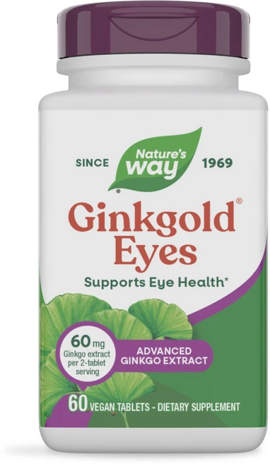 네이쳐스웨이 징크골드 아이즈 비건 타블렛, 60정, 4개 - 쿠팡