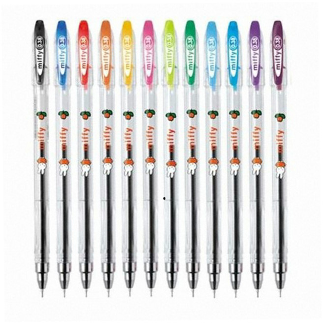 동아 미피 향기 중성펜 0.38mm 0.5mm 볼펜 노트 필기 꾸미기 펜 1타12입, 0.5mm청, 다스, 다스