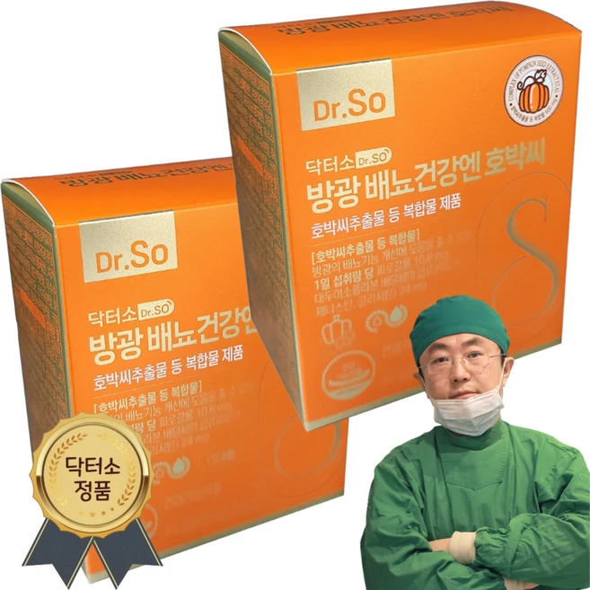 2개월특가 닥터소 방광 배뇨건강 호박씨 추출물 영양제 크랜베리 유산균17종 함유 잦은소변 야간뇨 케어, 2개, 60정 - 쿠팡