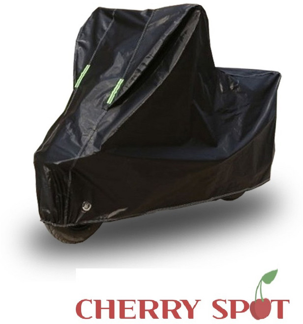 체리스팟 오토바이 방수커버 바이크 보호커버 덮개 레인커버 자외선 차단, 블랙
