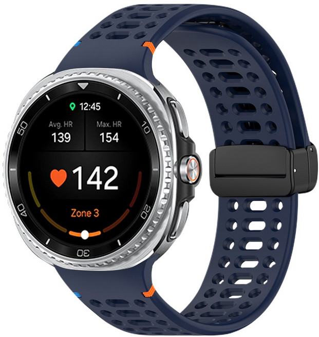 티엑스엘엑스 갤럭시워치 8 클래식 에어핏 D버클 스트랩, 미드나잇블루