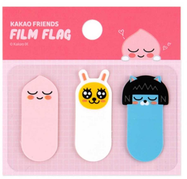 카카오 필름 플래그 어피치 18x43 약60매입 1P 플래그스티커 페이지마커