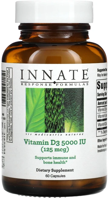 [정품보장]비타민 D3 5000 IU INNATE Response Formulas 60정 X 1병, 1개 - 쿠팡