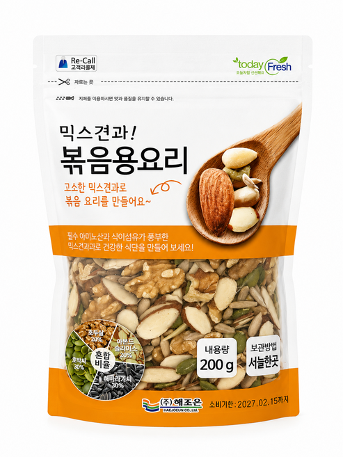 해조은 믹스견과 볶음용요리 200g, 1개