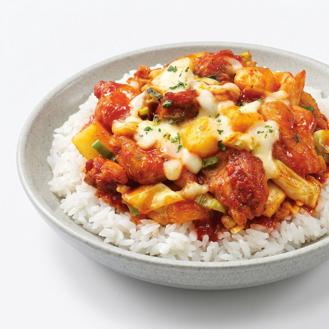 아워홈 온더고 직장인 냉동 도시락 춘천식 치즈닭갈비덮밥 290g, 1개