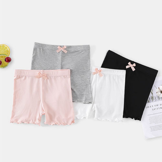 소소키즈 여아 3부 리본속바지 유아 아동 키즈 주니어 하의 4종 세트