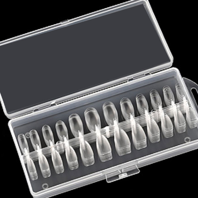 네일팁 240p 말랑 가짜손톱 네일연장 투명, 1개, 코핀에그240p