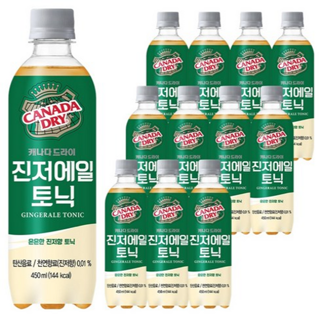 캐나다드라이 진저에일, 450ml, 24개