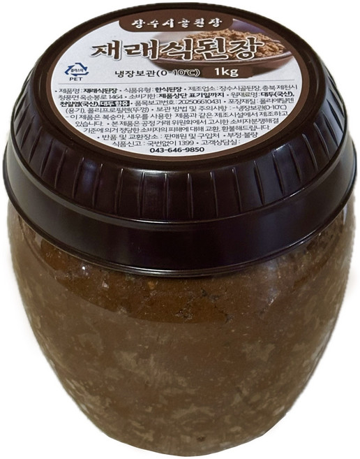 국산 장수시골된장 재래식 된장, 1kg, 1개