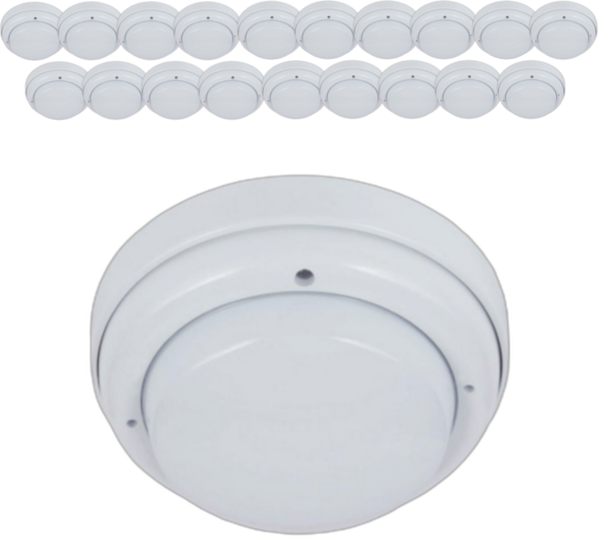 [국가검정품] 미래테크 차동식 스포트형 화재감지기 아파트 화재경보기, 20개, ALL WHITE