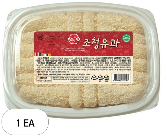 담미정 조청 유과, 170g, 1개