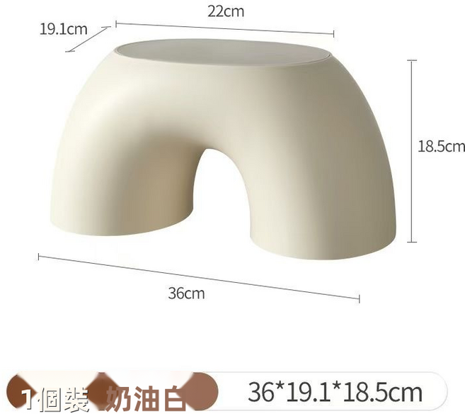 GUEFOON 梳妝矮凳化妝椅玄關換鞋凳, 1件, 白色（9805）:如圖所示