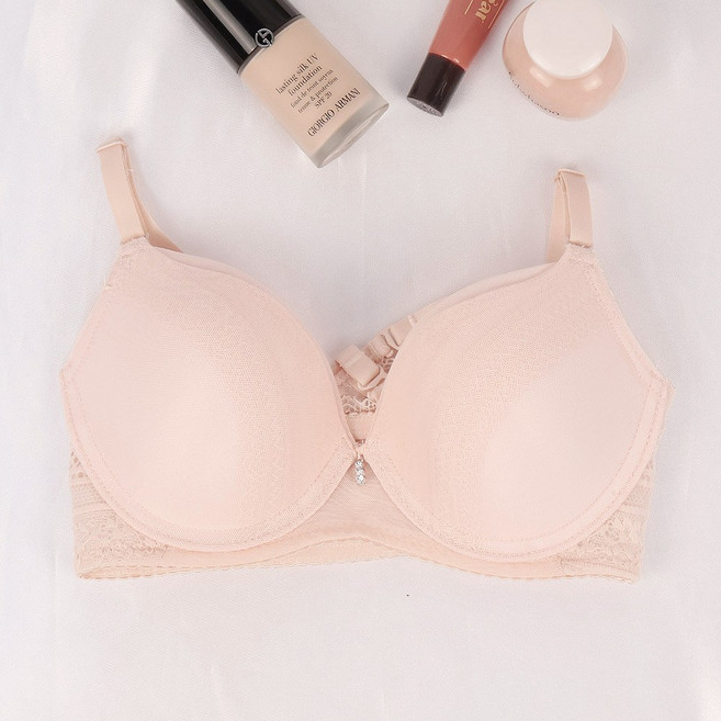 [비너스] 페일 브라운 와이어 더블윙 브라 / A-C컵