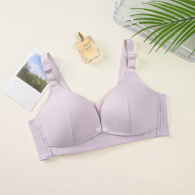 無鋼圈哺乳內衣 孕婦媽咪前開扣設計 【40/90碼】