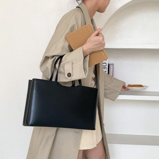 Mimi Market 여성 핸드겸 토트백 데일리 서류가방 스퀘어 사각 가방