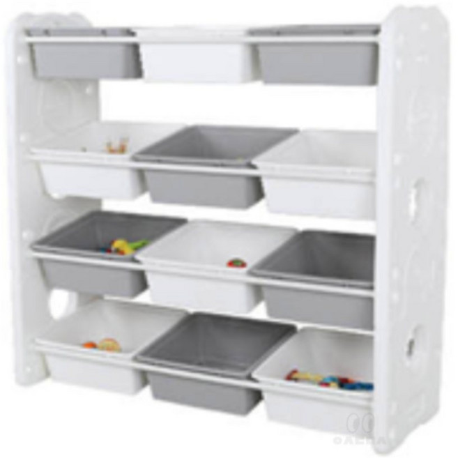 일상다많사 미루 위드맘 정리함 W4 와이드 4단 장난감 수납함 대바구니 12개 아이방 수납가구 애기수납장 베이비서랍장 베이비장, 화이트