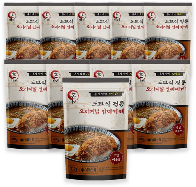 혼카레 일본 도쿄식 우민찌 듬뿍, 10개, 210g