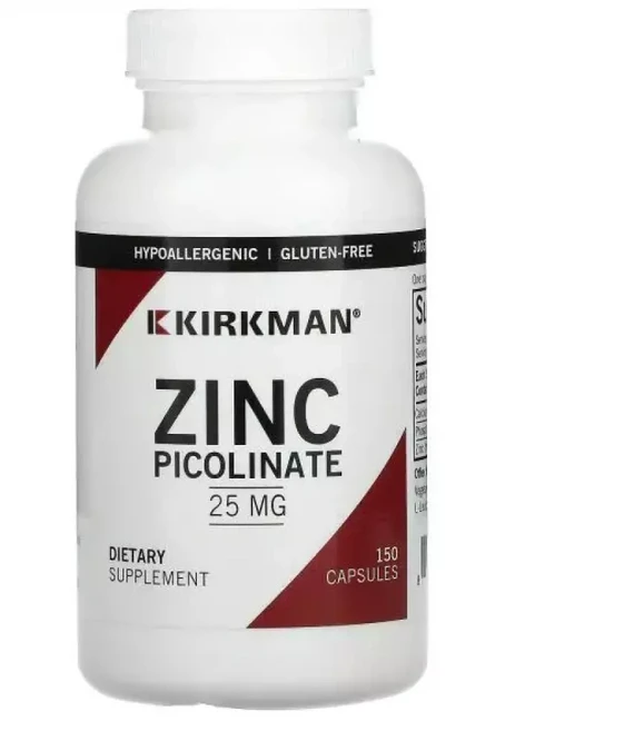 Kirkman Labs 징크피콜리네이트 25mg 캡슐 150정, 1개 - 쿠팡