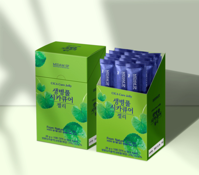 생병풀 병풀 시카 시카큐어 젤리 CICA 25g 병풀젤리 시카젤리, 1세트, 15회분