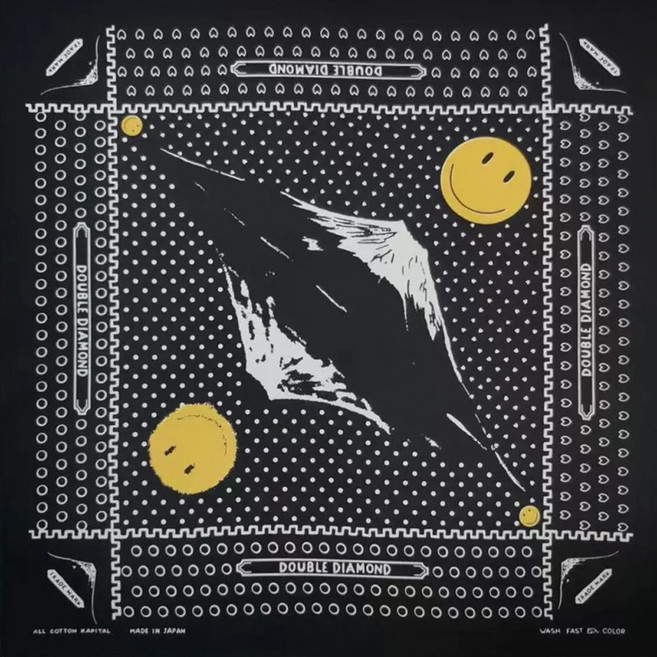 남성 여성 대형 55cm 멀티 등산 스카프 러닝 헤어스타일용 반다나 손수건 3종세트