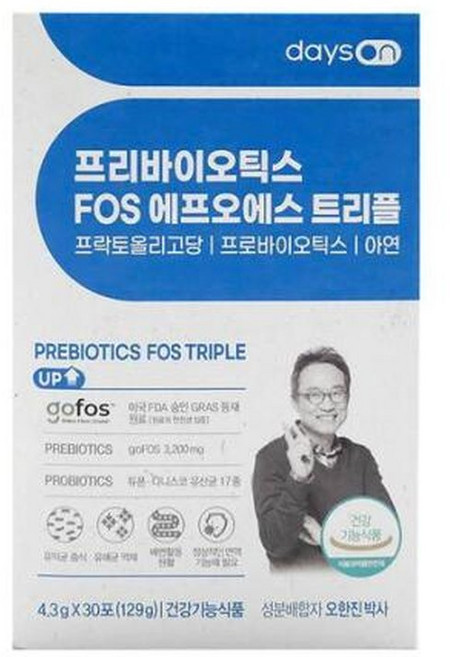 오한진 프리바이오틱스 FOS 트리플 4.3g x30포 x1박스, 1개