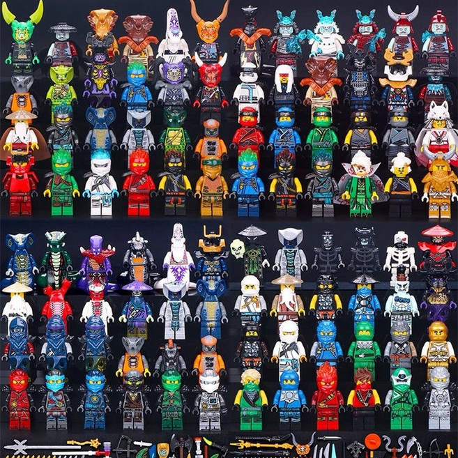 닌자고 미니피규어 레고호환 고난도 조립블럭 미니어처 오토바이 모형 장 랜덤 16명+모터사이클 8대, 랜덤 16명+모터사이클 8개
