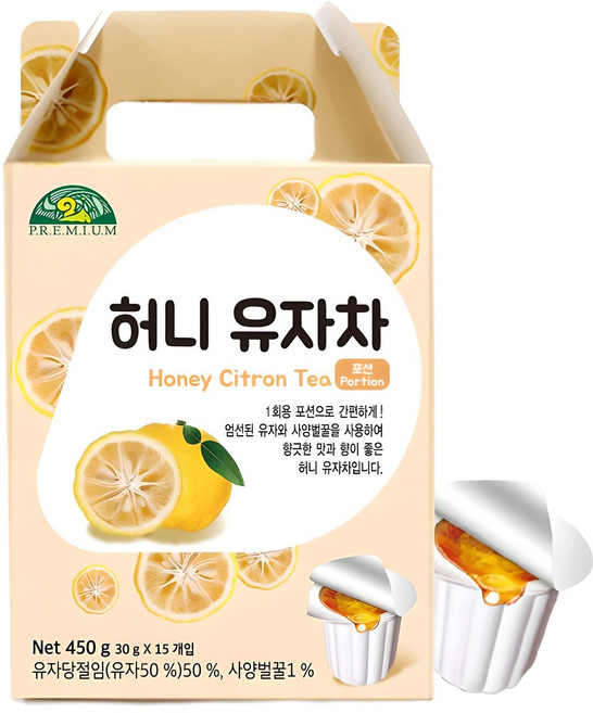 오가닉스토리 허니 유자차, 30g, 15개입, 1개