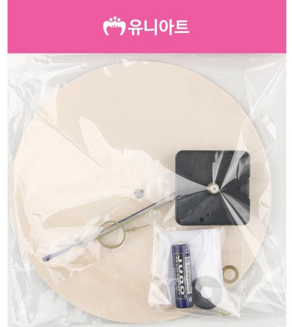 나무시계원형 시계만들기 DIY 만들기재료, 단품