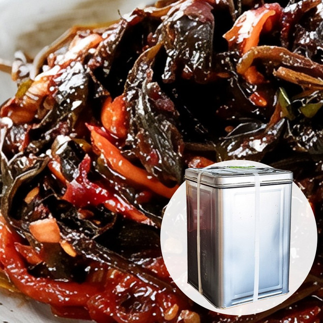 반찬단지 식당용 업소용 가게 식자재 일식 대용량 절임 류 반찬 고추잎무침 4kg 1개