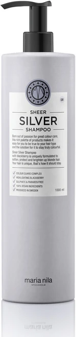마리아닐라 시어실버 (블랙베리) 샴푸 1000ml 100% 스웨덴 비건 헤어 브랜드, 1개, 1L - 쿠팡