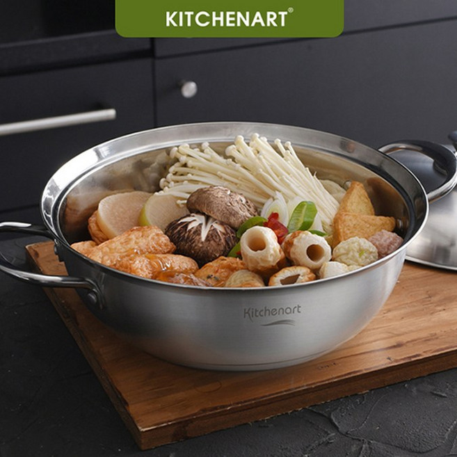키친아트 베니 인덕션 스텐냄비, 20CM 양수, 1개