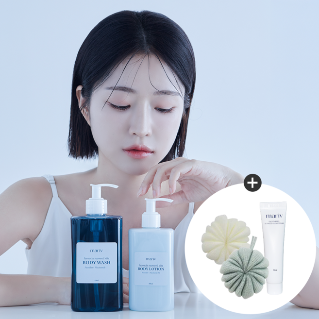 마리브 후코아신 해초 비타 바디워시+바디로션 세트, 1세트