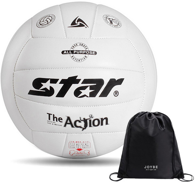 스타스포츠 배구공 더 액션 5호 VB635T, VB635T + JOYBE 공가방, 1개