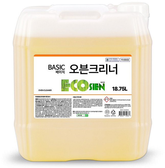 에코프렌들리 오븐크리너 주방 후드 청소 기름때제거 다목적클리너, 18.75L, 1개