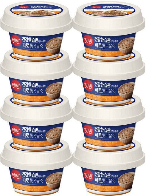 햇반 파로 통곡물죽 265g, 8개
