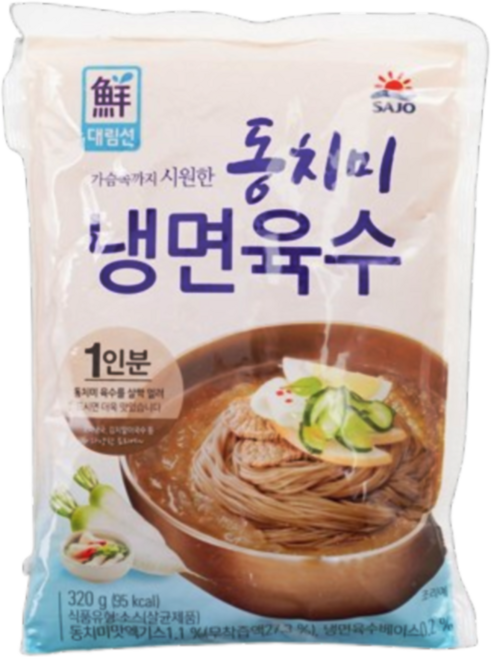 [사조대림] 대림선 동치미 냉면육수, 320g, 9개