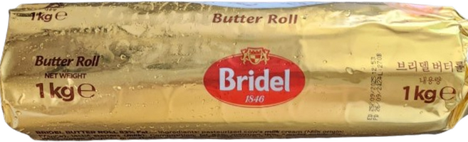 프랑스 브리델 무염 버터 롤, 1개, 1kg