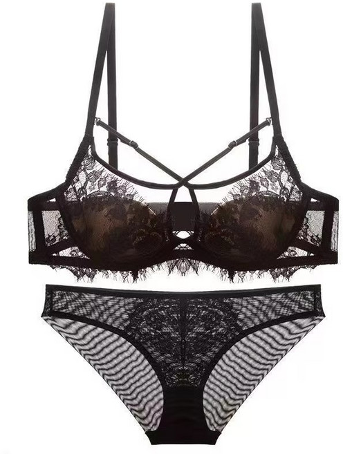 센슈얼 레이스 무드 브라 & 팬티 세트 2가지 색상