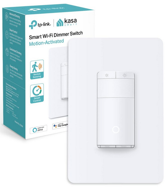 카사 스마트 WiFi 모션 센서 스위치 단극 중립 와이어 2.4GHz Wi-Fi 라이트 알렉사 및 Google 홈과 호환 UL 인증 허브 필요 없음KS200M 화이트 1팩, Motion Sensor +, 1-Pack