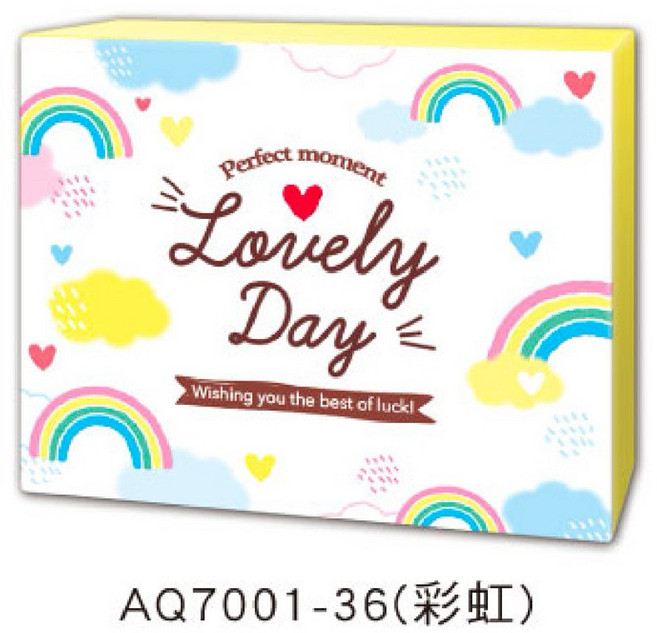 留言卡 彩虹系列, 1個, AQ7001-36（彩虹）