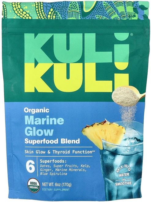 Kuli Kuli 유기농 슈퍼 푸드 혼합물 마린 글로우 170g(6oz) (쿨리 쿨리), Kuli Kuli, 유기농 슈퍼 푸드 혼합물, 마린 글 - 쿠팡
