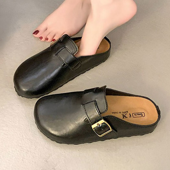 Modern Fashion 여성 발편한 뮬 샌들 베이직 단화 슬리퍼 X143