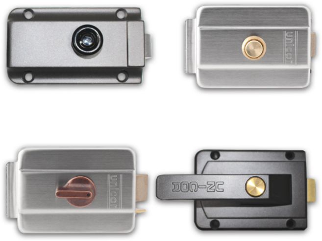 유니코 대문 자동 개폐기 현관문 잠금장치 자동 개폐기, 01대문 자동 개폐기 4KA 문밖기준 미는문용, 1개