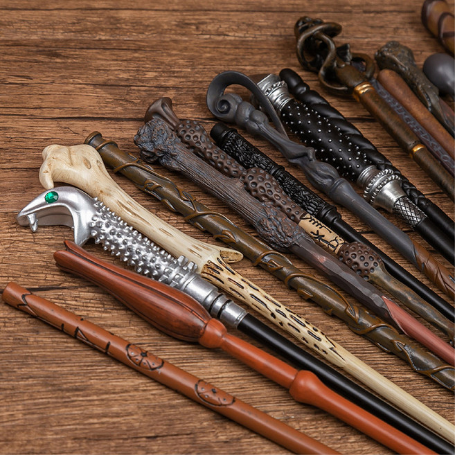 [청춘교복] 고퀄리티 해리포터 지팡이 시리즈 마법 학교 등장인물 캐릭터 굿즈 매직완드 마법봉 코스프레 코스튬, 1개, 31. 퀴니 골드스틴 (신비한 동물사전)