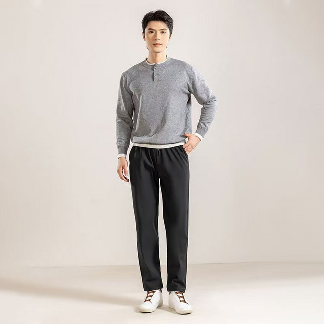 YANGTA 남자 겨울 등산하다바지 기모 작업복 트레이닝 바람막이바지