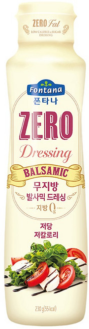 폰타나 무지방 발사믹 드레싱, 230g, 1개